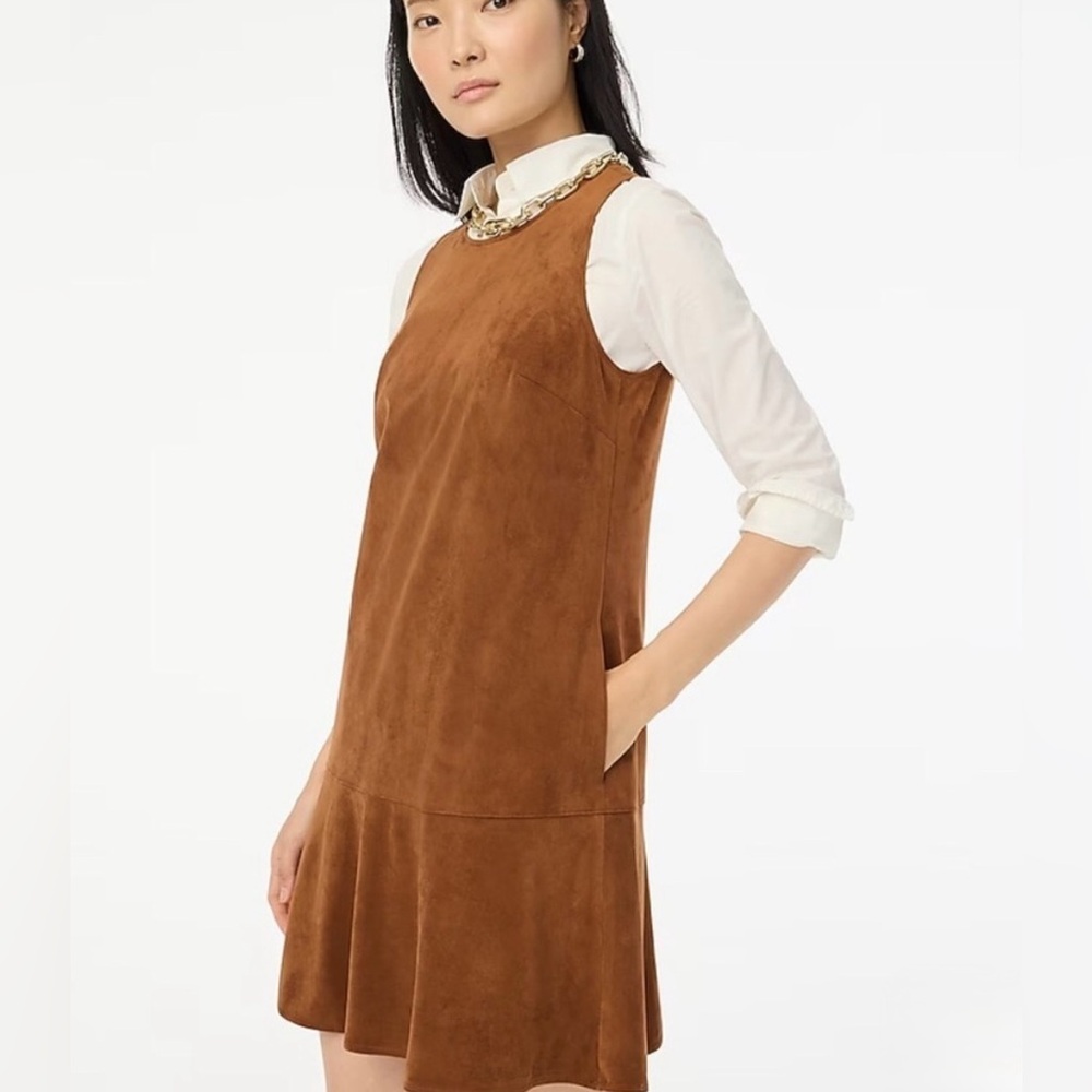 J. Crew Brown Suede Mini Dress